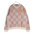 Louis Vuitton Damier Cotton Sweatshirt Trainer Orange White Sneaker