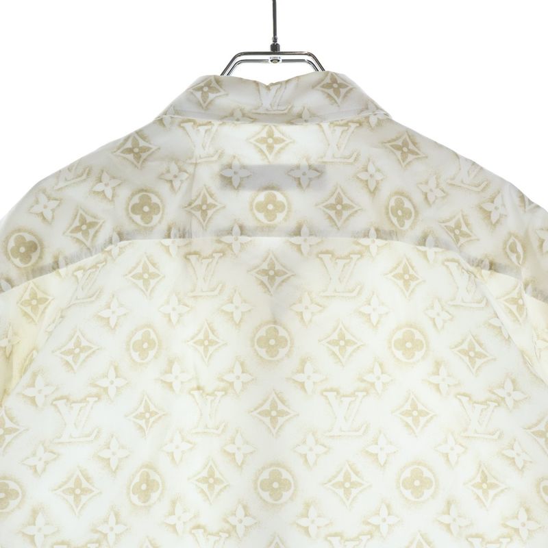 Louis Vuitton Monogram Sand Long Sleeve Shirt White Beige