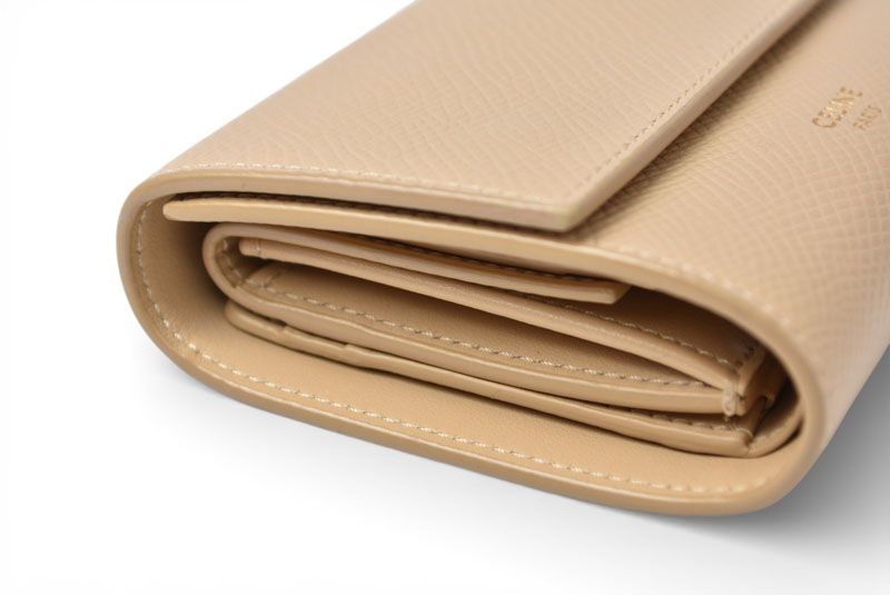 Celine Wallet Mini Trifold Beige Small