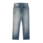 Saint Laurent Paris Denim Pants 29 Repaired Cut Off Indigo