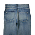 Saint Laurent Paris Denim Pants 29 Repaired Cut Off Indigo