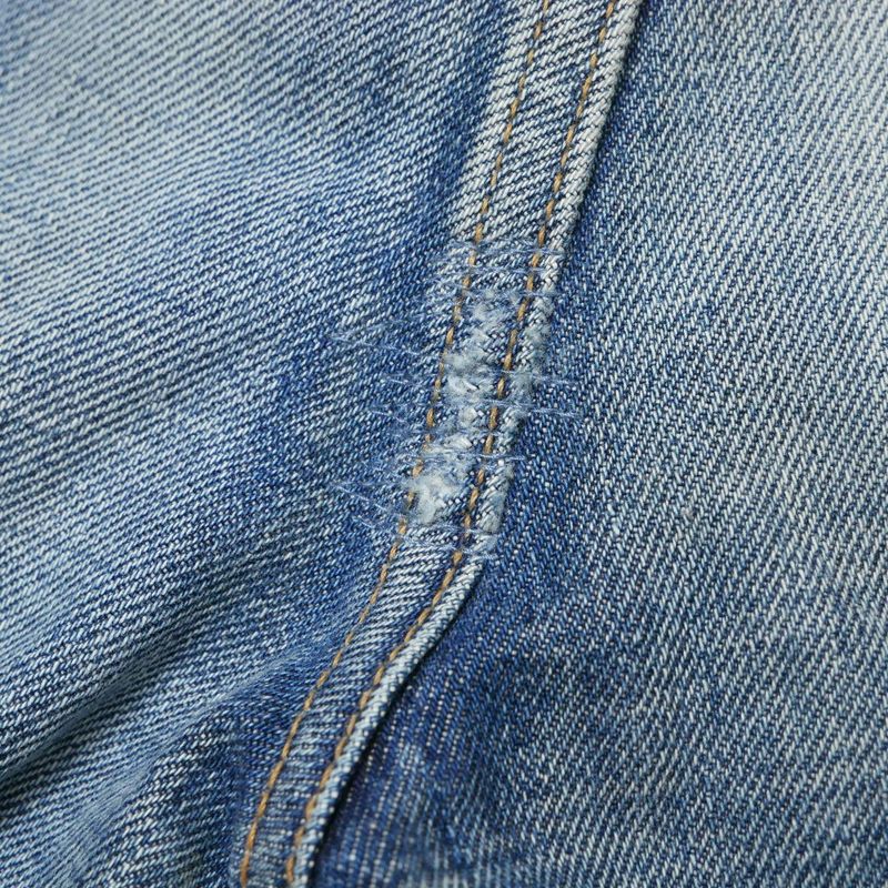 Saint Laurent Paris Denim Pants 29 Repaired Cut Off Indigo