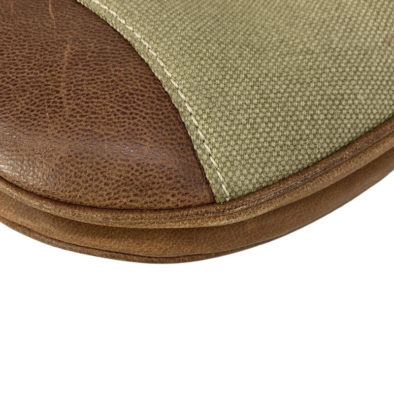 Dior Saddle Bag Khaki Dark Brown Leather X Dark