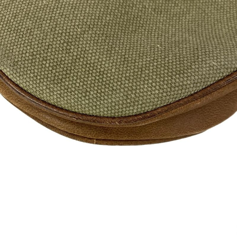 Dior Saddle Bag Khaki Dark Brown Leather X Dark