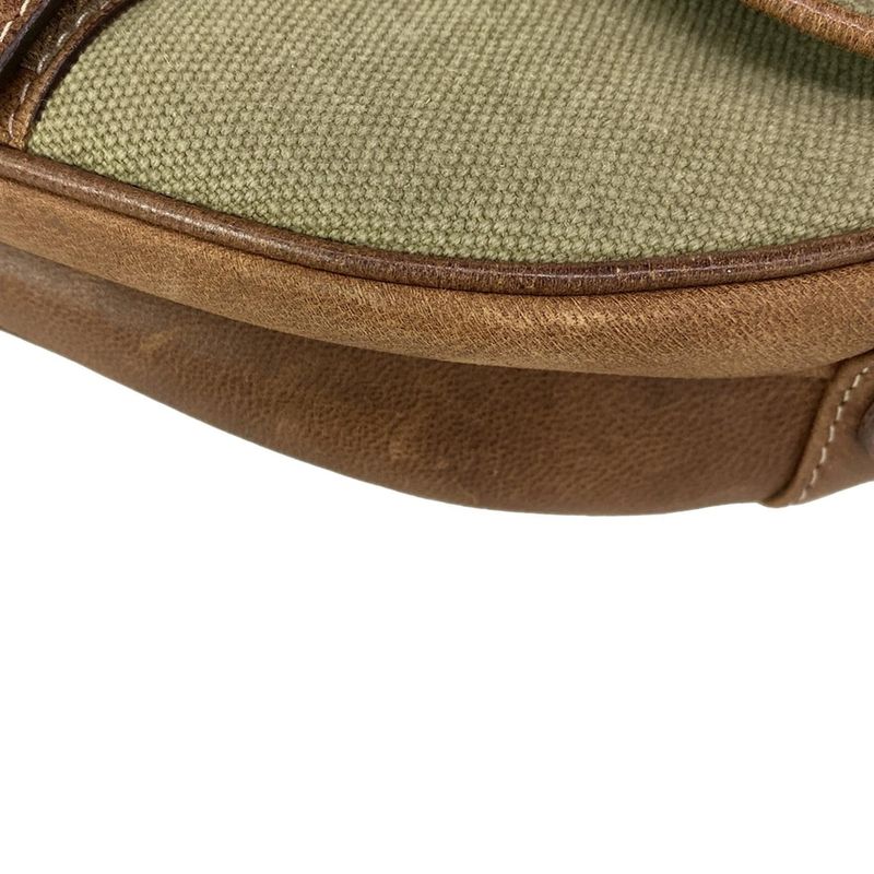 Dior Saddle Bag Khaki Dark Brown Leather X Dark