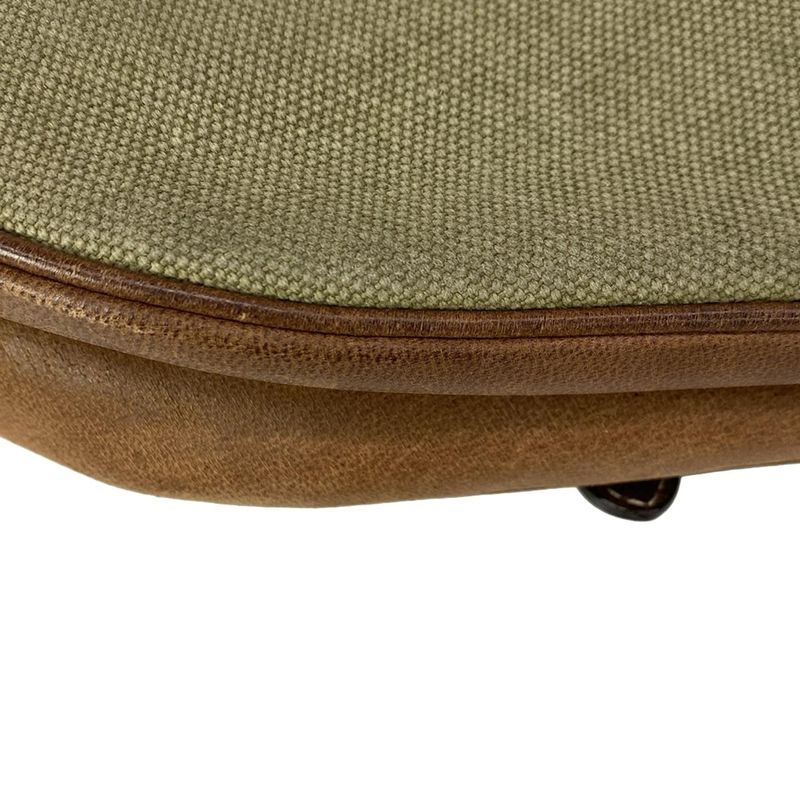 Dior Saddle Bag Khaki Dark Brown Leather X Dark