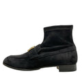 Hermes Short Boots 35.5 Saint Honore Black Hhardware Gold