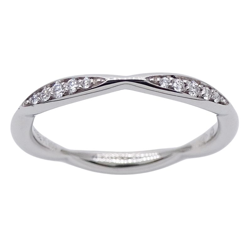 Chanel Ring Diamond Camellia Half Eternity Platinum