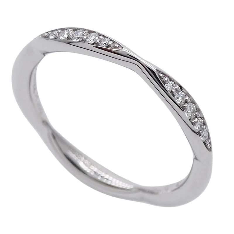 Chanel Ring Diamond Camellia Half Eternity Platinum
