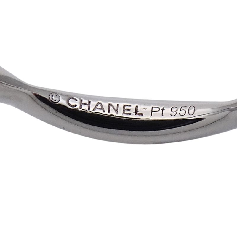 Chanel Ring Diamond Camellia Half Eternity Platinum