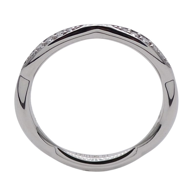 Chanel Ring Diamond Camellia Half Eternity Platinum