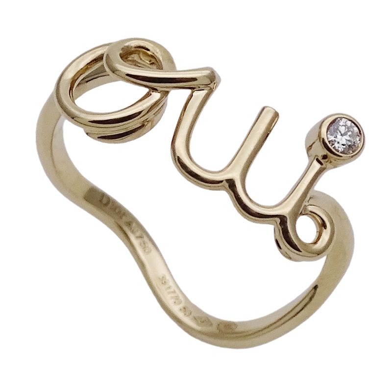 Dior Ring Diamond Amule Amour Oui Yellow Gold