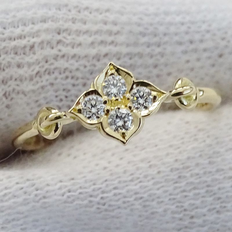 Cartier Ring Diamond Hindu Yellow Gold 51