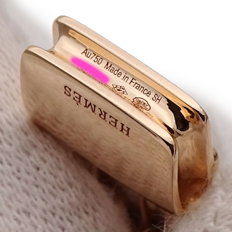 Hermes Bracelet Diamond Pink Gold Amulet