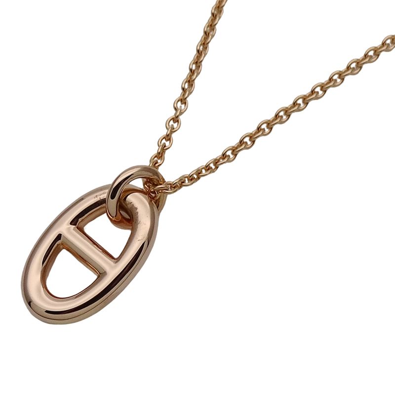 Hermes Necklace Chaine D'ancre Farandole PM Pink Gold