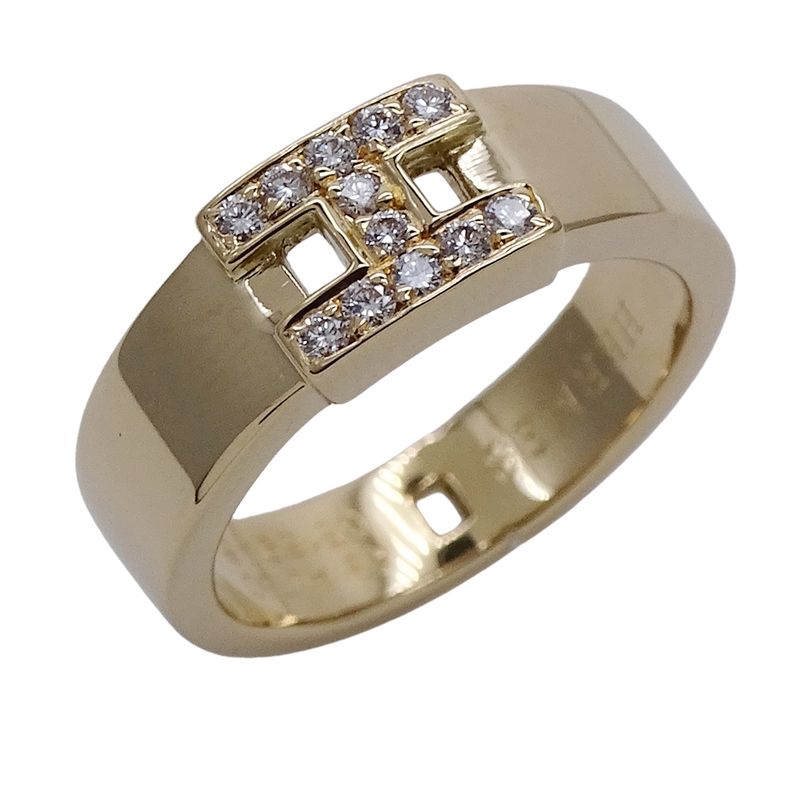 Hermes Ring New Hella Cles Diamond Yellow Gold 49