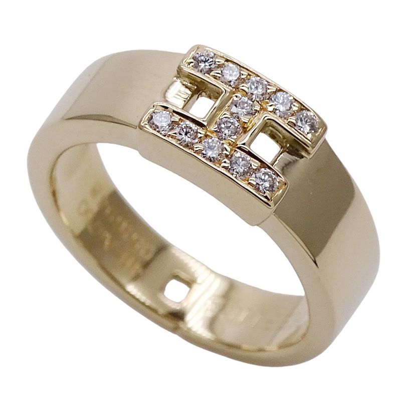 Hermes Ring New Hella Cles Diamond Yellow Gold 49