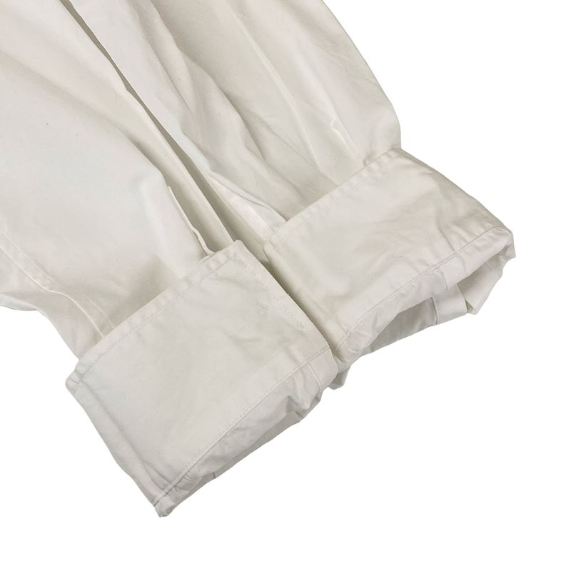 Prada Long Sleeve Shirt Blouse 42 M White Bijoux