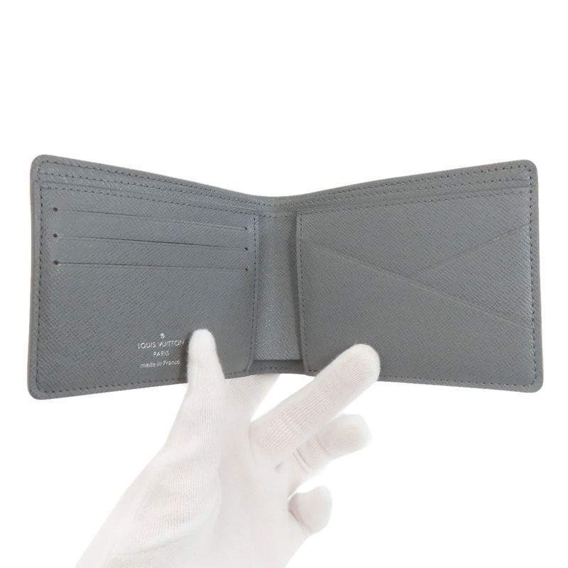 Louis Vuitton Portefeuille Multiple Bifold Wallet Damier Graphite Gray