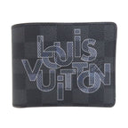 Louis Vuitton Portefeuille Multiple Bifold Wallet Damier Graphite Gray