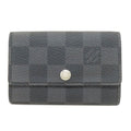 Louis Vuitton Multicles 6 Key Case Damier Canvas Key Holder Damier Graphite Gray