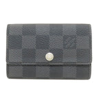 Louis Vuitton Multicles 6 Key Case Damier Canvas Key Holder Damier Graphite Gray