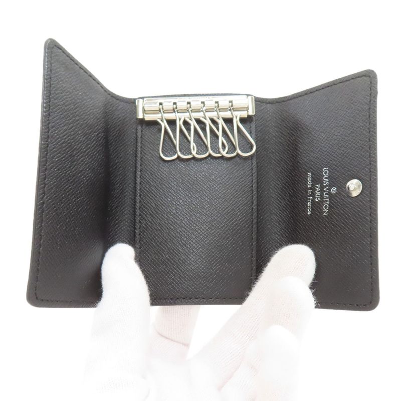 Louis Vuitton Multicles 6 Key Case Damier Canvas Key Holder Damier Graphite Gray