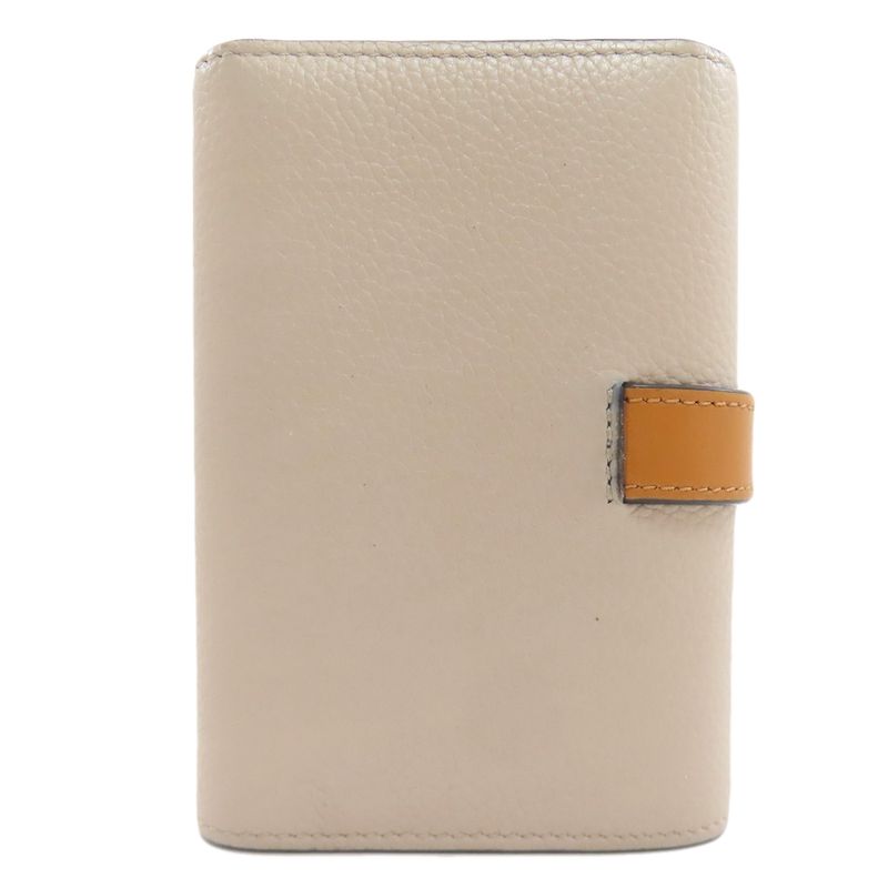 Loewe Vertical Wallet Small Bifold Light Oats X Honey Beige