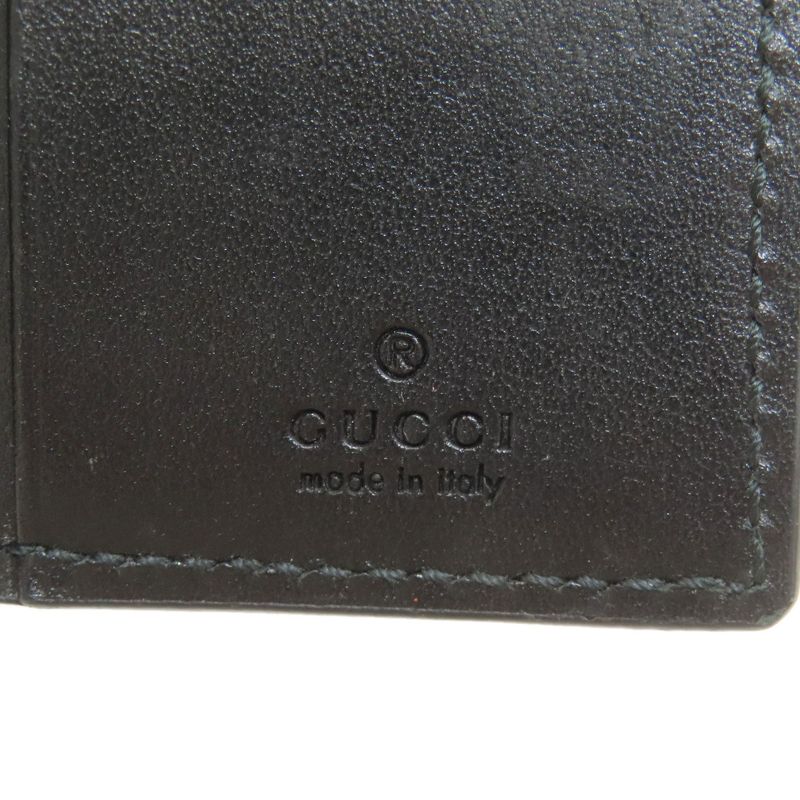 Gucci GG Embossed Key Case Leather Key Holder