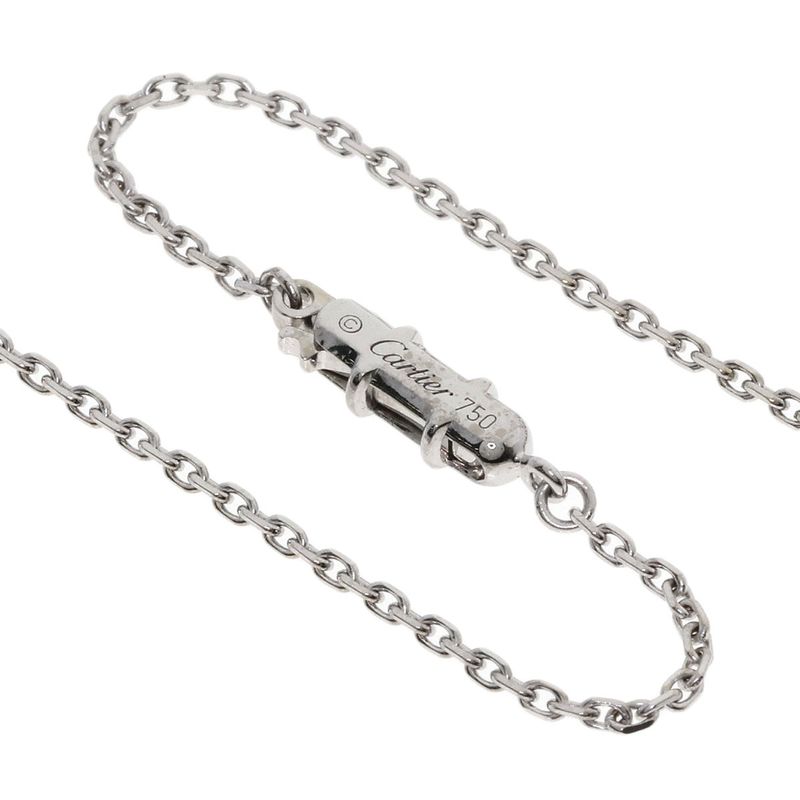 Cartier C Heart Necklace 18K White Gold