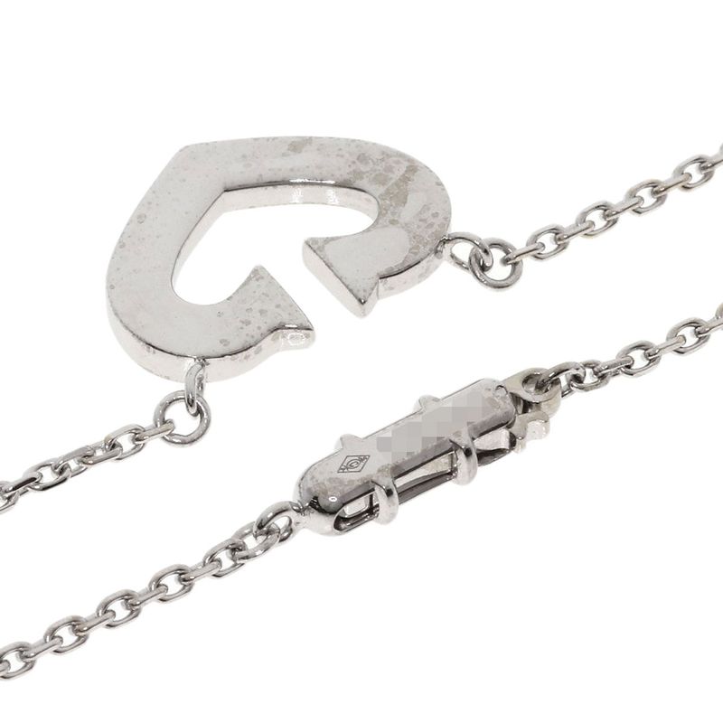 Cartier C Heart Necklace 18K White Gold