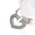 Cartier C Heart Necklace 18K White Gold