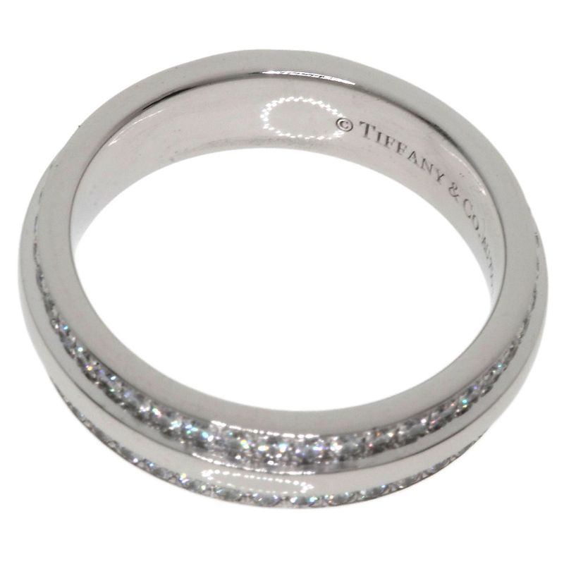 Tiffany & Co Ttwo Narrow Pave Diamond Ring 18K White Gold