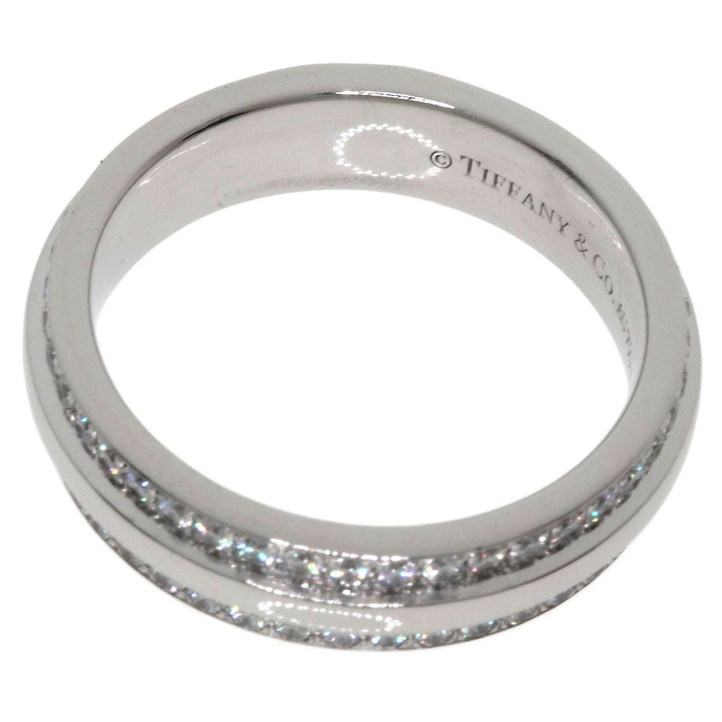 Tiffany & Co Ttwo Narrow Pave Diamond Ring 18K White Gold