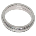 Tiffany & Co Ttwo Narrow Pave Diamond Ring 18K White Gold
