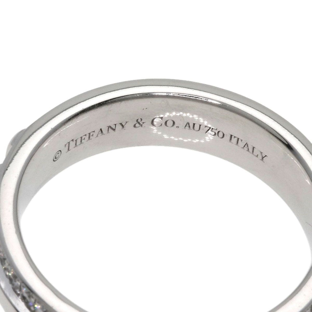 Tiffany & Co Ttwo Narrow Pave Diamond Ring 18K White Gold