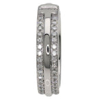 Tiffany & Co Ttwo Narrow Pave Diamond Ring 18K White Gold