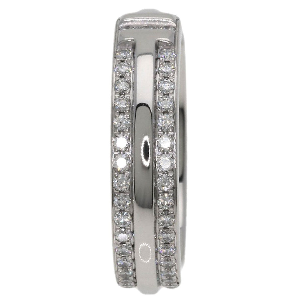 Tiffany & Co Ttwo Narrow Pave Diamond Ring 18K White Gold