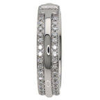 Tiffany & Co Ttwo Narrow Pave Diamond Ring 18K White Gold