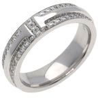 Tiffany & Co Ttwo Narrow Pave Diamond Ring 18K White Gold