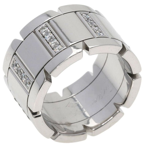Cartier Tank Francaise LM Diamond 48 Ring 18K White Gold