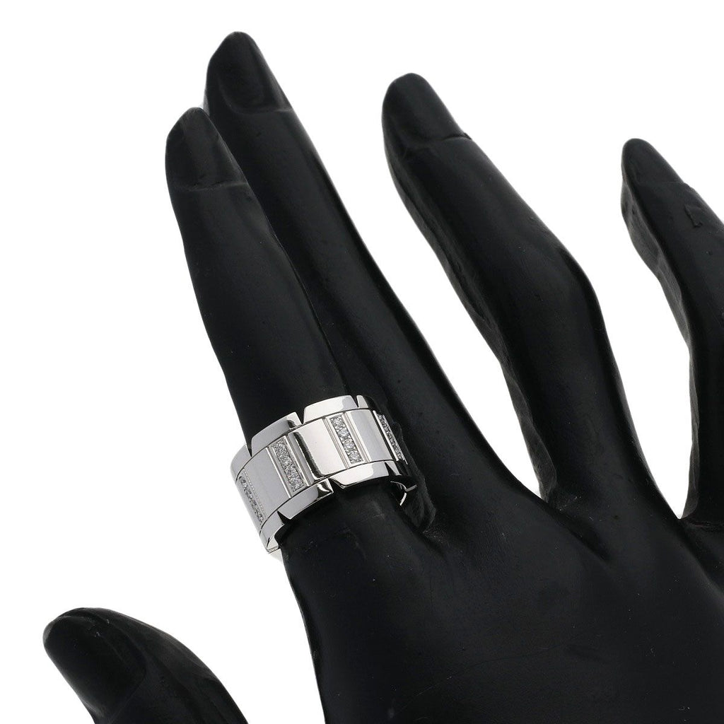 Cartier Tank Francaise LM Diamond 48 Ring 18K White Gold