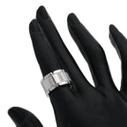 Cartier Tank Francaise LM Diamond 48 Ring 18K White Gold