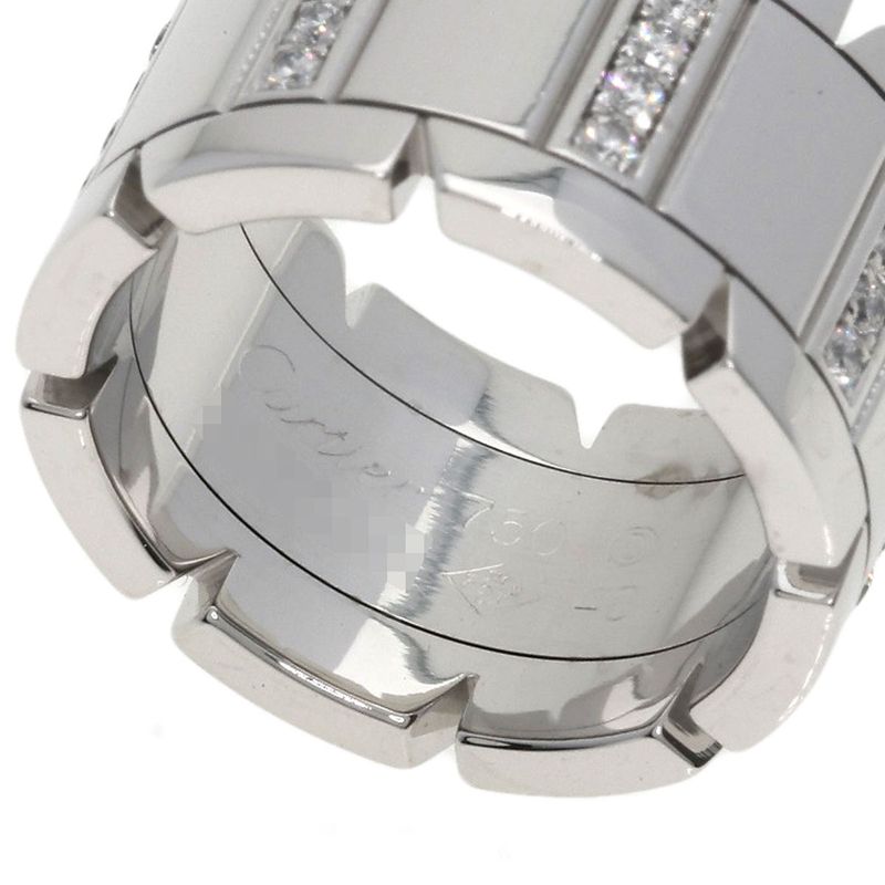 Cartier Tank Francaise LM Diamond 48 Ring 18K White Gold
