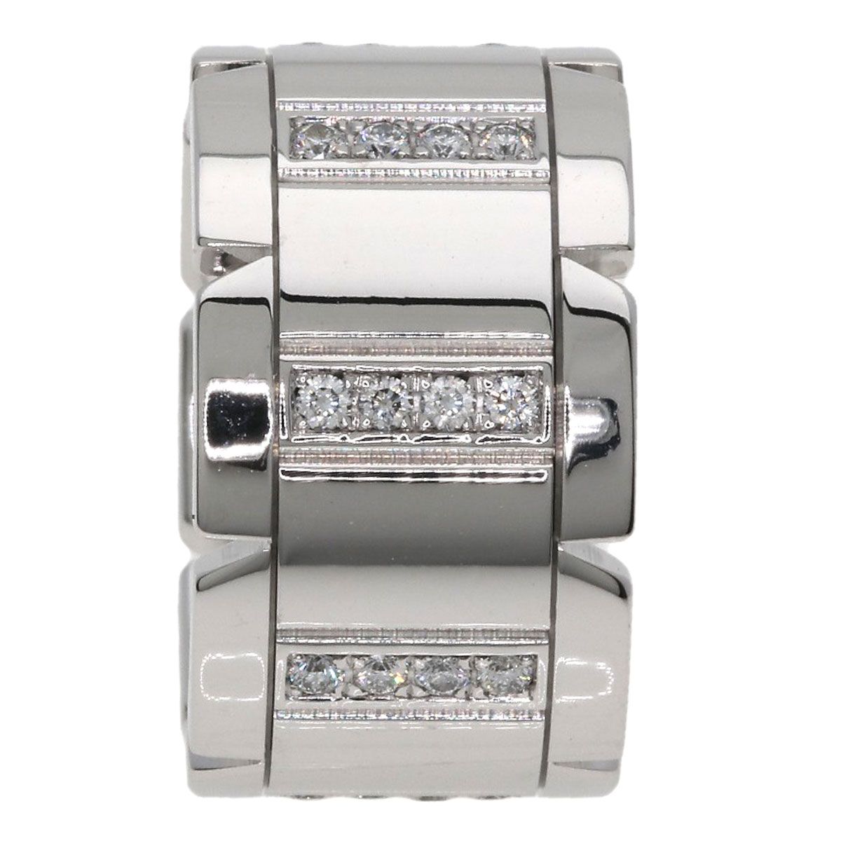 Cartier Tank Francaise LM Diamond 48 Ring 18K White Gold