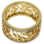 Chanel Camellia Diamond 46 Ring 18K Yellow Gold