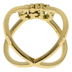 Gucci GG Running Diamond Ring 18K Yellow Gold