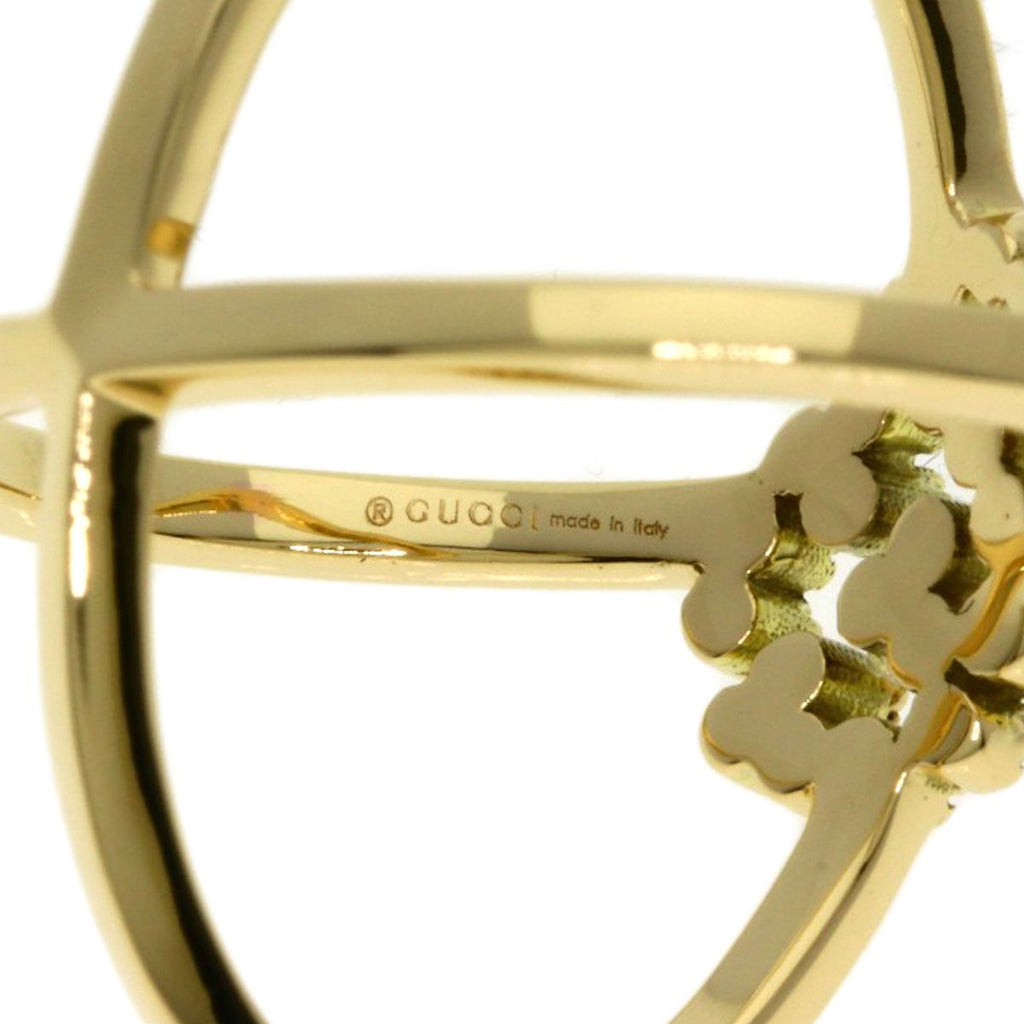 Gucci GG Running Diamond Ring 18K Yellow Gold