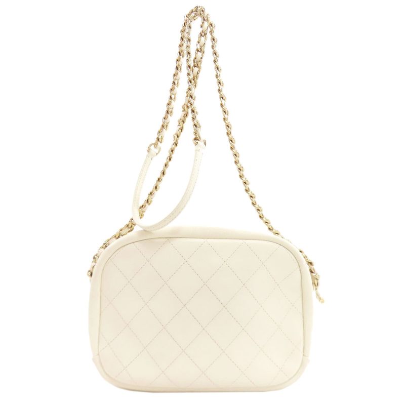 Chanel Quilted CC Logo Gold Shoulder Bag