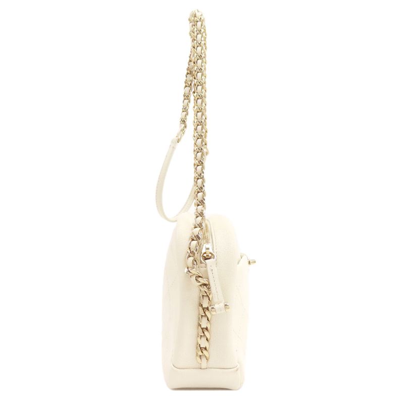 Chanel Quilted CC Logo Gold Shoulder Bag